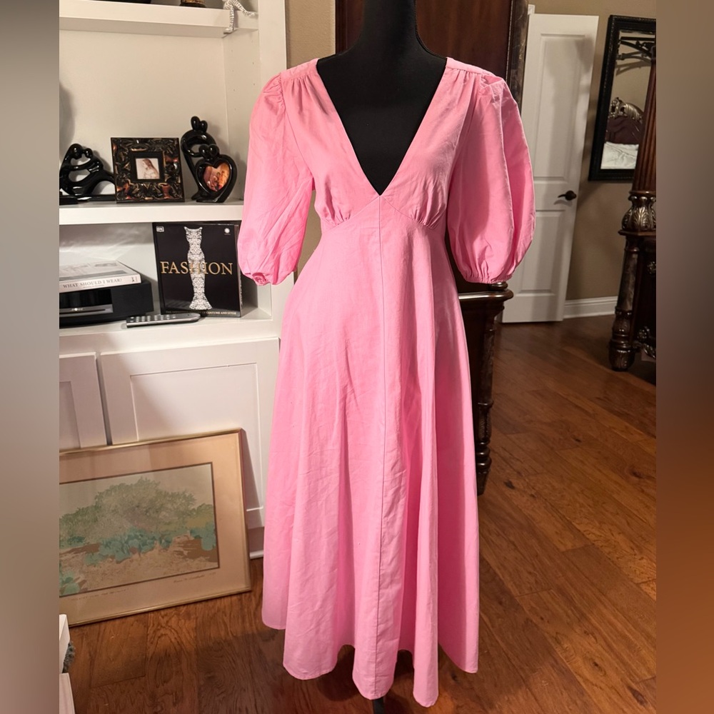 Aaron & Amber Pink Tie Dress‎